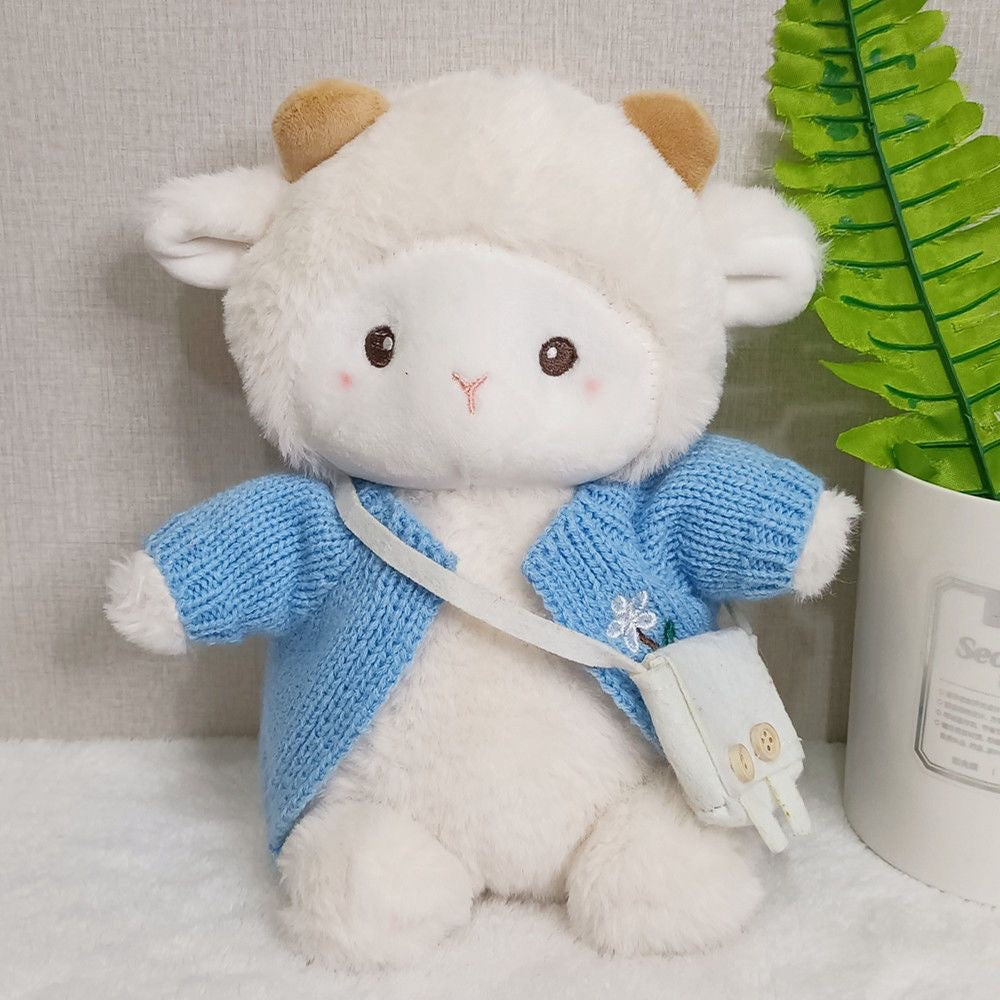 Internet Celebrity Poko Plush Toy Cartoon Belle Sheep Doll Dressed up as a Little Sheep, a Gift for Girls