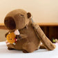 Capibala Doll Capybara Backpack Doll Large Capacity Cartoon Plush Toy Doll Internet Popular