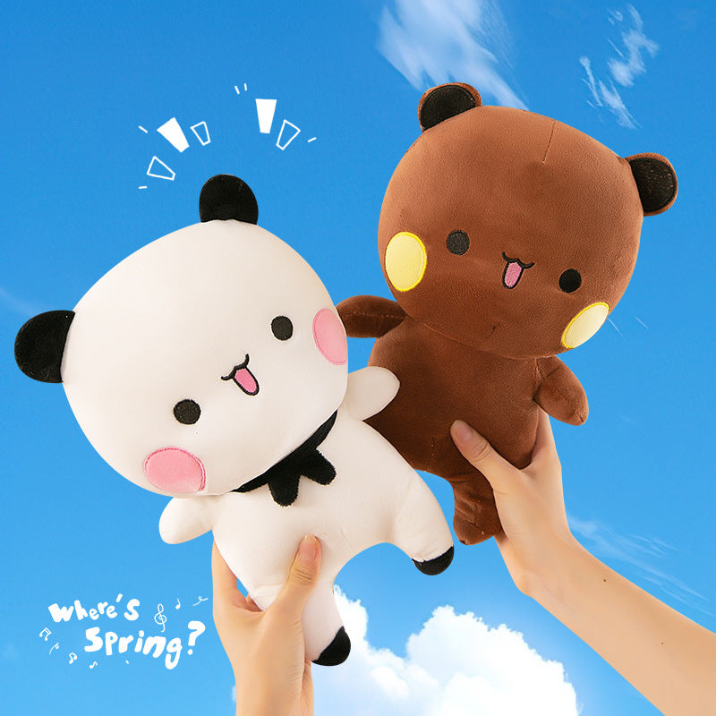 TikTok Internet Red Explosions One or Two Cloth Doll Plush Toy Cute Panda Doll Pillow Children's Gift