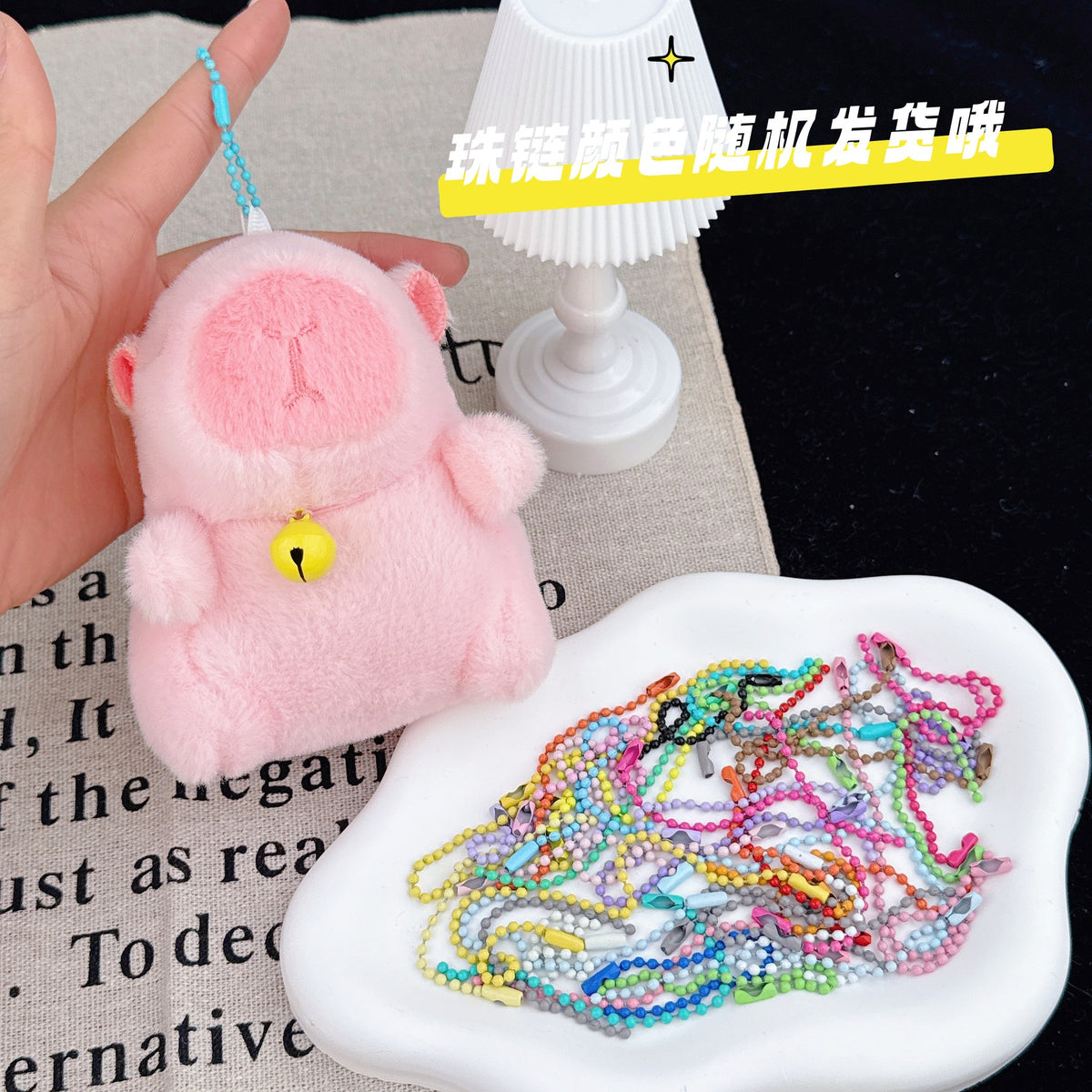 Internet Popular Cute Cute Cappibala Pendant Plush Toy Doll Capybara Bag Pendant Keychain Doll Doll