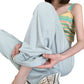 Maternity Pants 2026 Summer Elastic Non-Fading Maternity Wide-Leg Pants Summer Loose Casual Pants Slimming Vertical Stripe Pants for Outdoor Wear