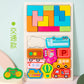 Factory Wooden Early Education Boys and Girls Accumulates Tetris Jigsaw Puzzle 3456-year-old Children's Educational Toys