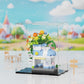 Compatible with Lego City Architecture Street View Hamburg Coffee Flower Shop Small Shop Building Blocks Children's Educational Toys Gifts