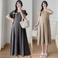 Pregnant Women's Summer Fashion Design Feeling Temperament Waist Slimming Belly Covering Pregnant Women's dress New Korean Style Pregnant Women's Dress