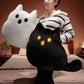 Cross-Border Ghost Cute Pillow Halloween Doll Cat Pillow Skin-Friendly Full Doll Pillow Birthday Gift Batch