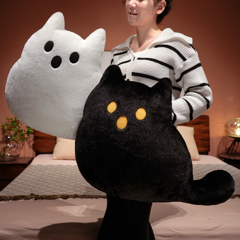 Cross-Border Ghost Cute Pillow Halloween Doll Cat Pillow Skin-Friendly Full Doll Pillow Birthday Gift Batch