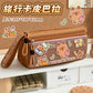 Holiday Kapibara Transparent Pencil Case Large Capacity Stationery Box Student Cartoon Pencil Case New Stationery Bag