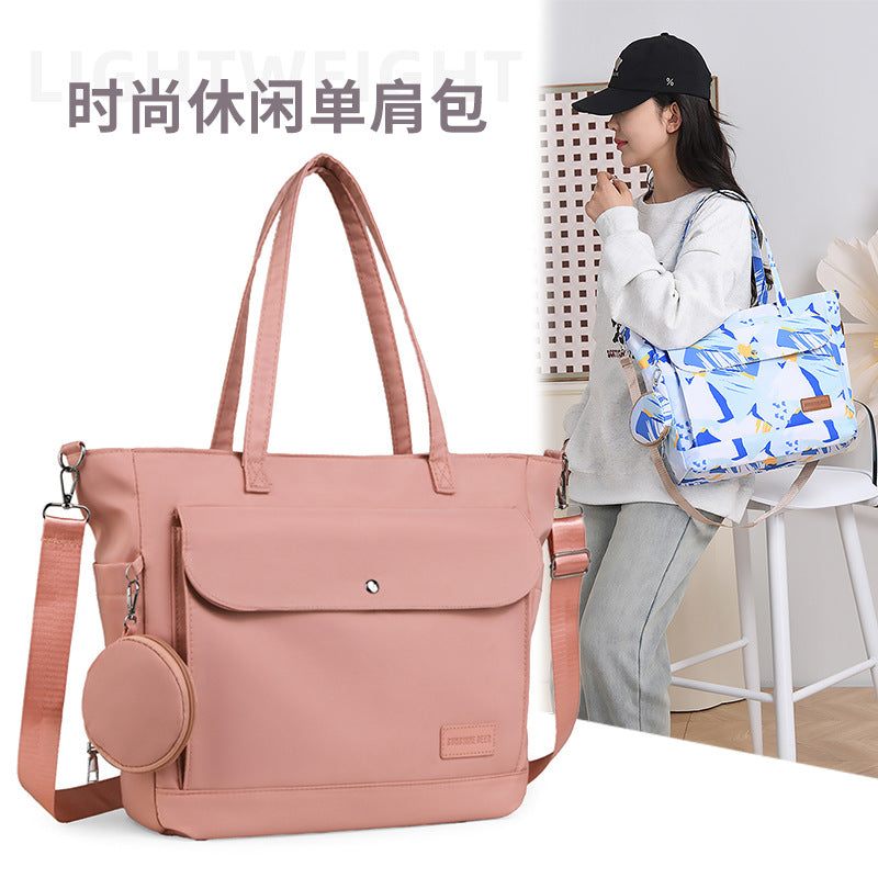 Cross-Border New Multifunctional Mother and Baby Bag Large Capacity Front Patch Pocket Mommy Bag Baby Outing Large Capacity Mother and Baby Bag