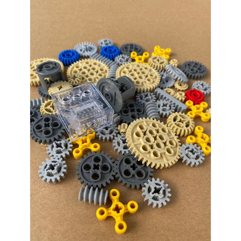 Compatible with Lego Parts Gear Technology Building Blocks Parts Small Particle Mechanical Accessories Spliced Building Blocks Bulk Parts Weighing