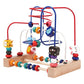 Children's Wooden Multi-Functional Threading Large Bead Color Recognition Early Education Building Blocks Matching Parent-Child Interactive Educational Toys