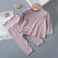 Category a Modal Infant Home Clothing Set High Waist Belly Protection Baby Long Sleeve Pajamas Air Conditioning Clothes Autumn Clothes Autumn Pants