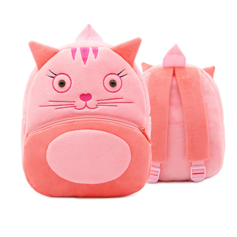 Cute Cartoon Animal Children's Backpack Stall Supply Backpack Kindergarten Plush Backpack Children's Bag Orderable Printing