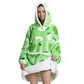 Composite Thermal Clothing Tv Blanket, Extra Long and Thick, Home Wear, Outdoor Mid-Length Pajamas, Flannel, Can Be Worn Outside, Couple Style