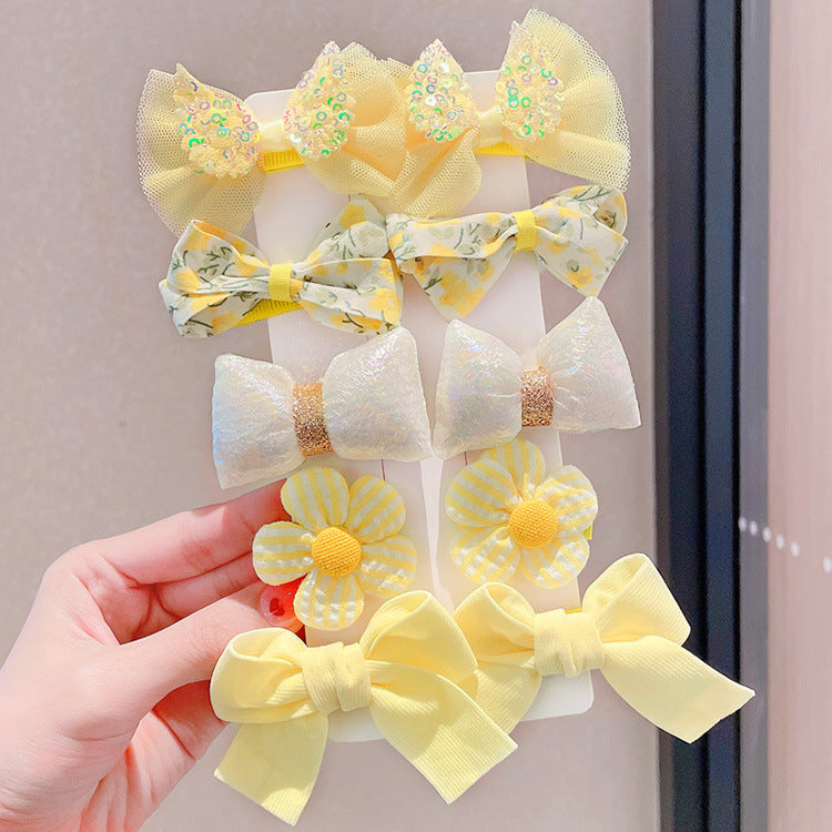 Children's Bow Hairpin 2022 New Summer Cute Princess Hairpin Girl's Broken Hair Bangs Baby Hair Accessories