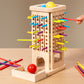 Early Education Children's Three-in-One Stick Game Baby Stick Color Classification Pitching Montessori Wooden Toys