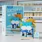 Compatible with Lego City Architecture Street View Hamburg Coffee Flower Shop Small Shop Building Blocks Children's Educational Toys Gifts