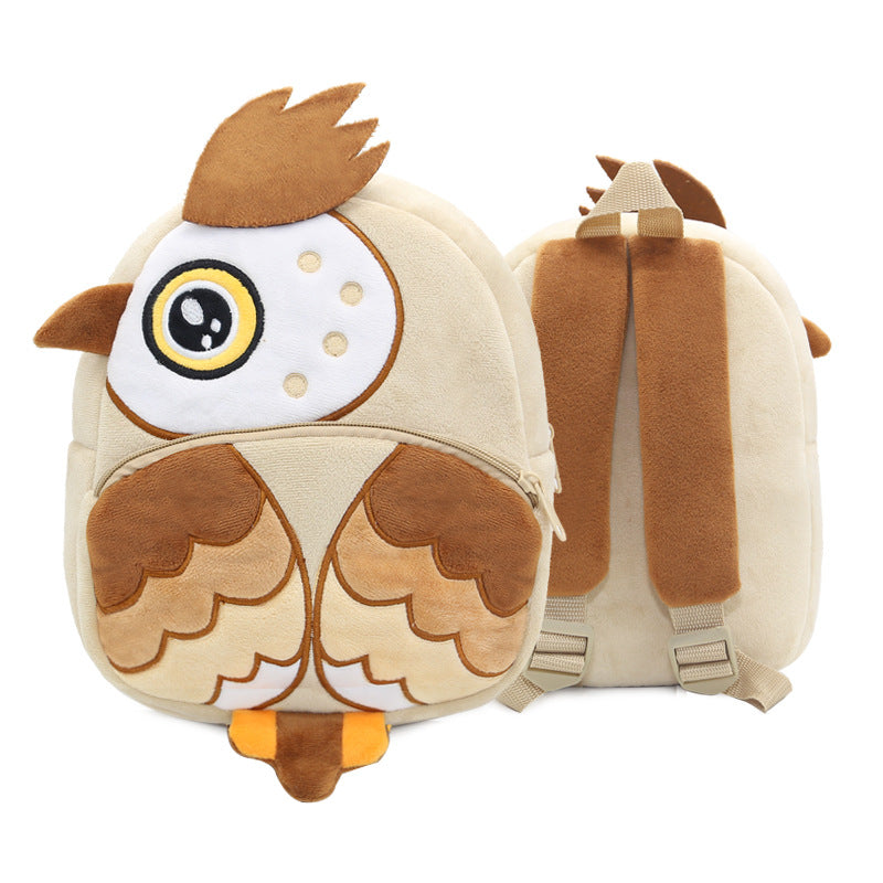 Cute Cartoon Animal Children's Backpack Stall Supply Backpack Kindergarten Plush Backpack Children's Bag Orderable Printing