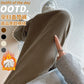 Maternity high quality European Cotton Velvet M-3XL Autumn and Winter fleece-lined Thickened Maternity Pants