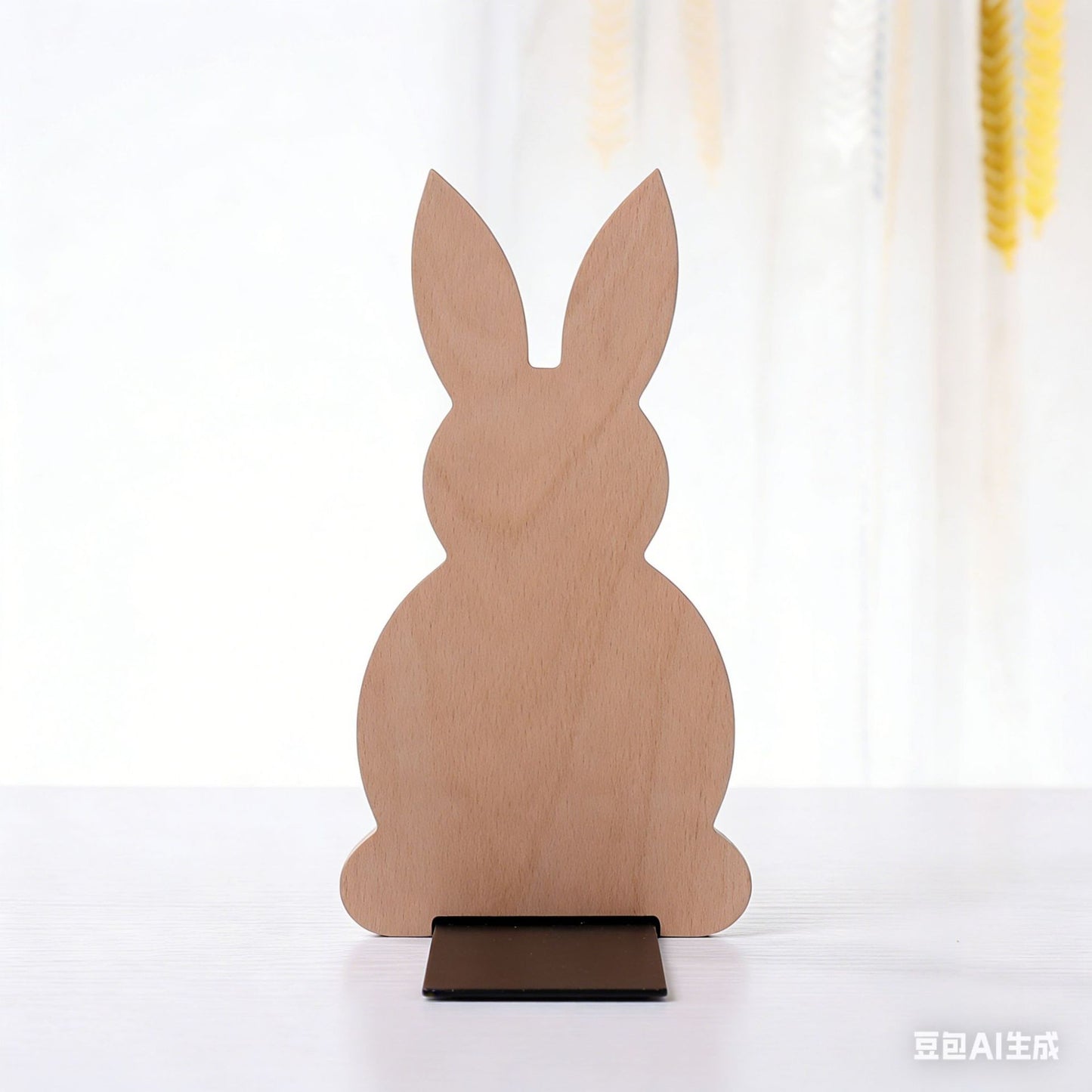 Japanese Style Simple Wooden Book Stand Creative Black Walnut Wood Thickened Bookshelf Bookend Student's Solid Wood Bookend Logo
