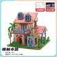 Name factory direct high-quality wood 3D three-dimensional puzzle Hummer cutting small house building Ferris wheel model