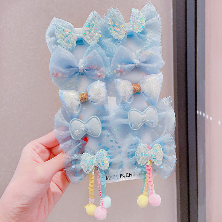 Children's Bow Hairpin 2022 New Summer Cute Princess Hairpin Girl's Broken Hair Bangs Baby Hair Accessories