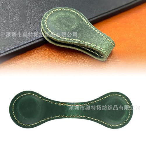 European-Style Retro Genuine Leather Magnetic Bookmarks, Creative Magnetic Planner Markers, Student Reading Page Clips, Magnetic Bookmarks
