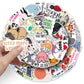 50 cartoon animal quotation stickers text creative graffiti notebook mobile phone book goo card suit stickers