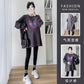 Pregnant women's autumn and winter autumn coat 2023 spring fashion loose sweater dress autumn T-shirt thin
