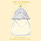Baby Hat Spring and Autumn Thin Pure Cotton Cute Super Cute Fisherman Hat Anti-Droplet Protective Cap for Newborns