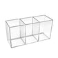 Multifunctional Acrylic Pen Holder Transparent Desktop Storage Box Pen Holder Office Stationery Compartment Storage Box Large Capacity