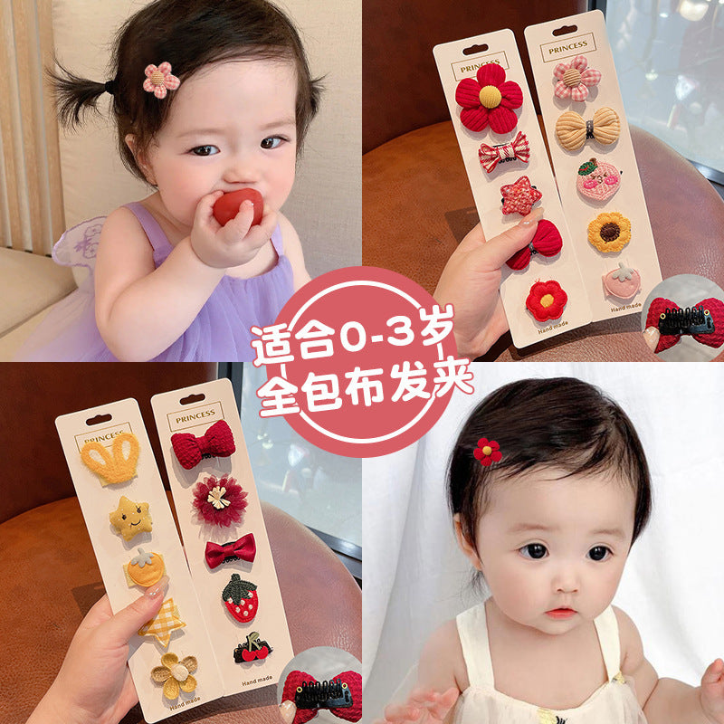 Cute baby lanugo hair small hairpin baby girl does not hurt hair hair clip baby hair small hair clip children's headdress