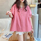 Picture processed summer solid color maternity short sleeve suit shorts suit