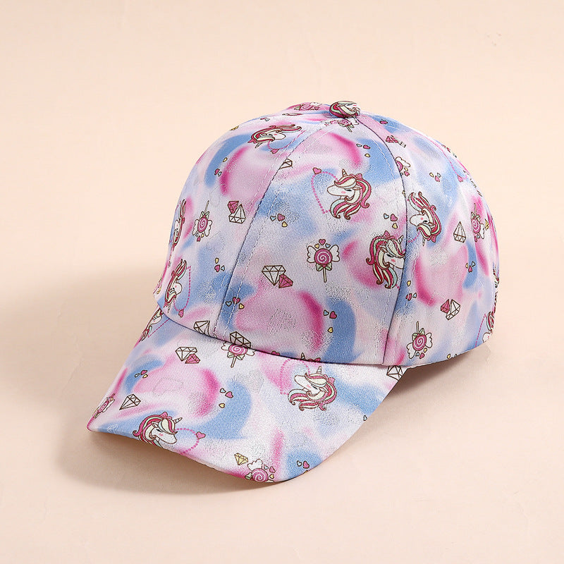 Cross-border Unicorn Children's Baseball Cap Baby Hat Spring and Autumn Festival Cross-border Foreign Trade Duck Tongue Hat