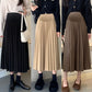 Maternity dress 2023 Autumn New Korean style fashionable pleated belly support skirt for pregnant women