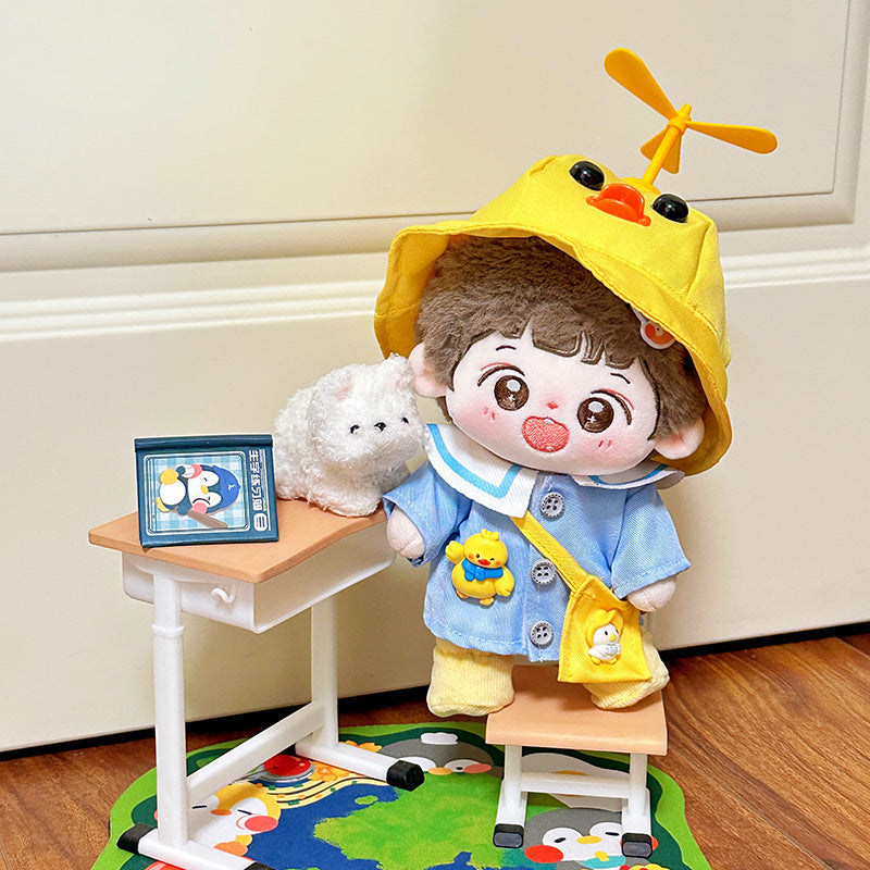 Dropshipping 20cm Baby Clothes Cotton Doll Clothes Cute Pajamas Set Original Antique Han Dynasty Doll Dress up