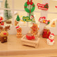 Dollhouse Doll House Snowman Christmas Tree Ginger Biscuit Man Decoration Scene Ornaments Model Christmas Wreath