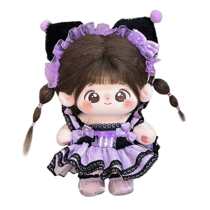 10cm kulomi original in stock wholesale 20cm doll normal body cotton doll clothes a generation of hair