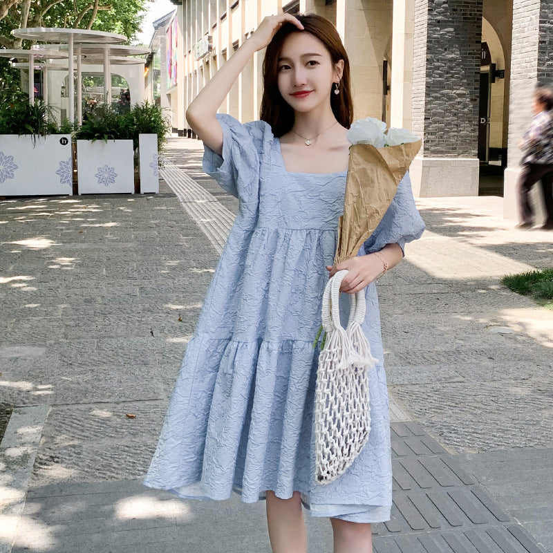 Small Fresh Pregnant Women's Summer Dress dress Fashion Internet Popular suit 2022 New Women's Summer Dress for Pregnant Belly Covering