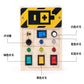 Children's Montessori Early Education Simulation Driving Steering Wheel Digital Switch Light Sound Busy Board Science and Education Aids Educational Toys