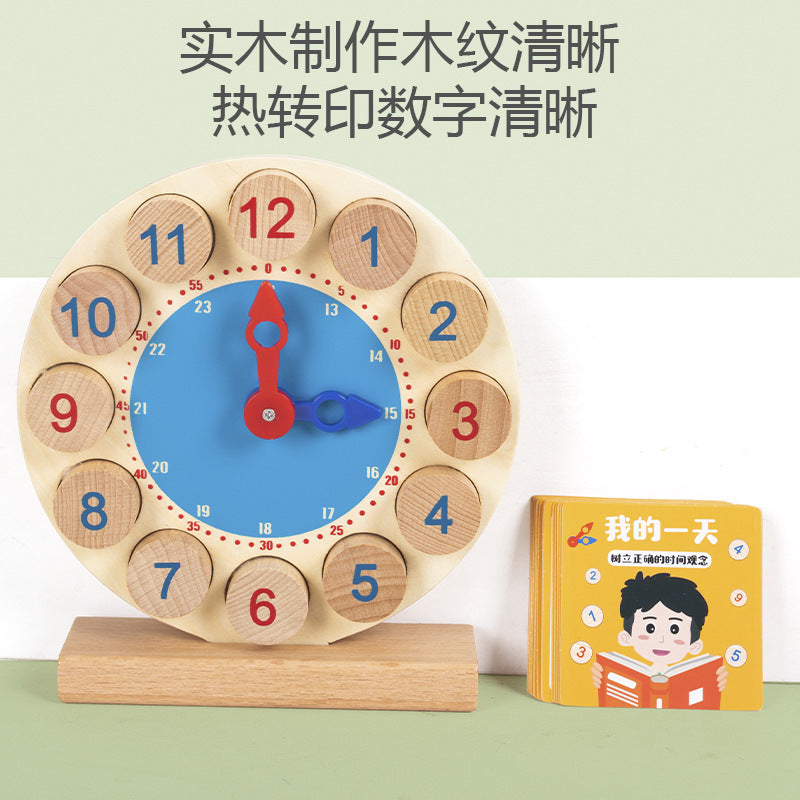 Specialized Clock Teaching Aids for Elementary School: Clock Models for First and Second Graders, Alarm Clock Face, Children's Learning Time Toys
