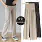 Fashion Thin Pregnant Women's Pants Summer Wear Thin Outer Wear Leggings Loose Ice Silk Vertical Wide Leg Pants
