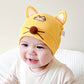 Katu Bear Infant Hat Spring & Fall 3-6-12 Months Male and Female Baby Pullover Hat Cotton 100-Day Sleeping Hat