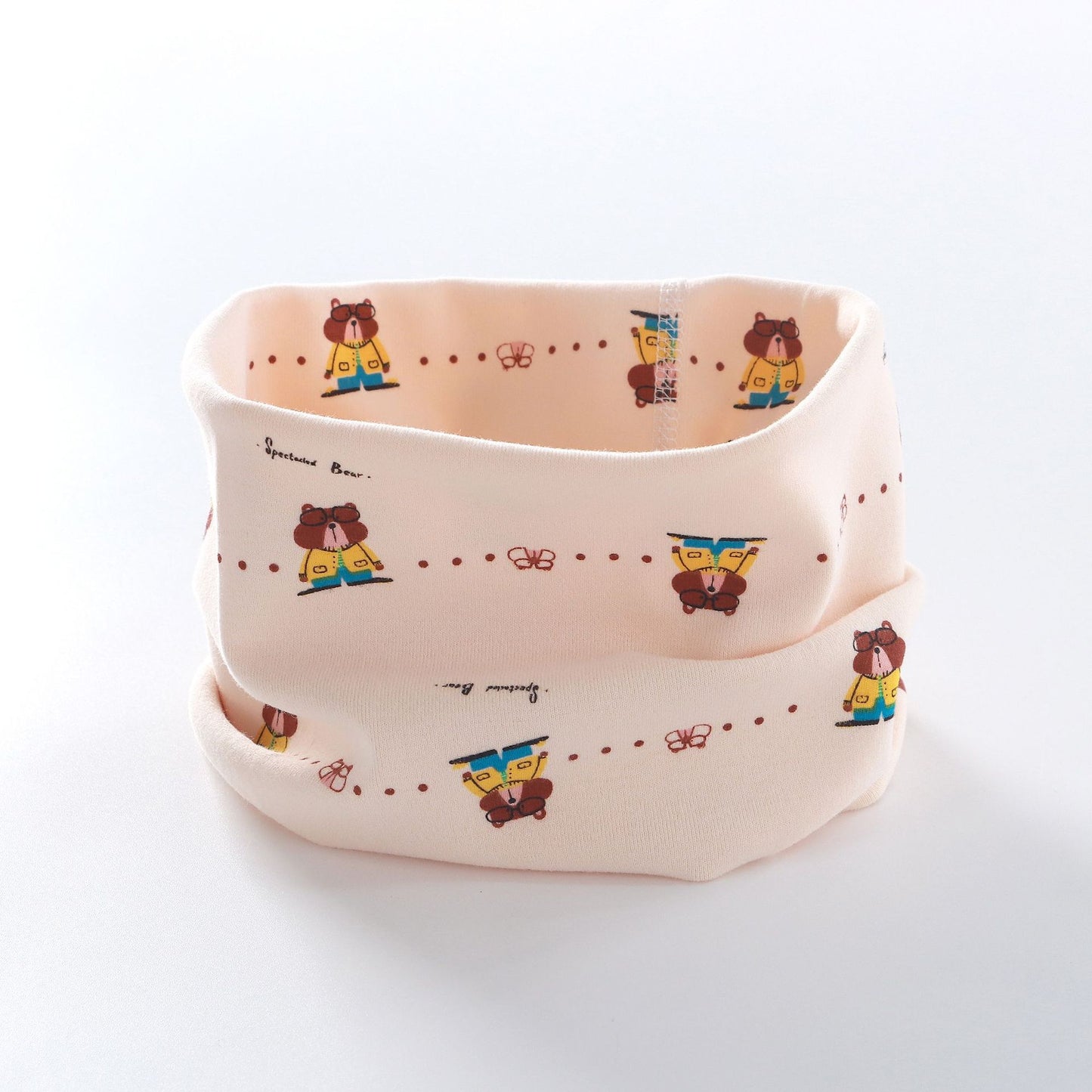 Loveable Amoy Children's Scarf Autumn and Winter Pure Cotton Class A Baby Cartoon Baby's Head Windproof Warm Neck Sleeve