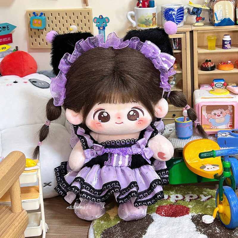 10cm kulomi original in stock wholesale 20cm doll normal body cotton doll clothes a generation of hair