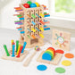 Early Education Children's Three-in-One Stick Game Baby Stick Color Classification Pitching Montessori Wooden Toys
