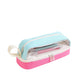 Large-Capacity Durable and Washable Student Stationery Oxford Cloth Storage Bag Transparent Square and Round Pencil Bag Multi-Layer Portable Pencil Bag
