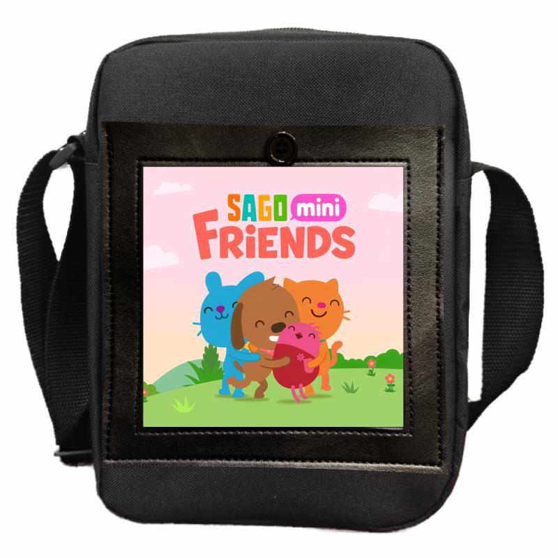 Sago Mini Friends Student Shoulder Bag Men's and Women's Youth Messenger Bag DIY Customized Handheld