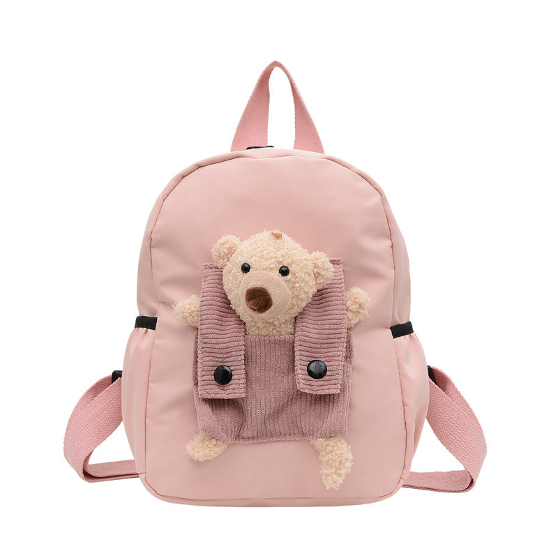Kindergarten School Bag Cartoon Bear Unisex Backpack 2026 New Korean Style Trendy Children's Backpack Gift Bag Wholesale
