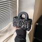 Mini Daffy Bag Girl's Princess Bag 25 Fashionable Ins Style Internet Celebrity High-end Sequins Fashion Lipstick Matching Bag