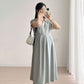 Pregnant Women's Summer Dress Korean Style dress 2025 New Summer Slim Black plus size Summer Maternity Dress A- Line Skirt